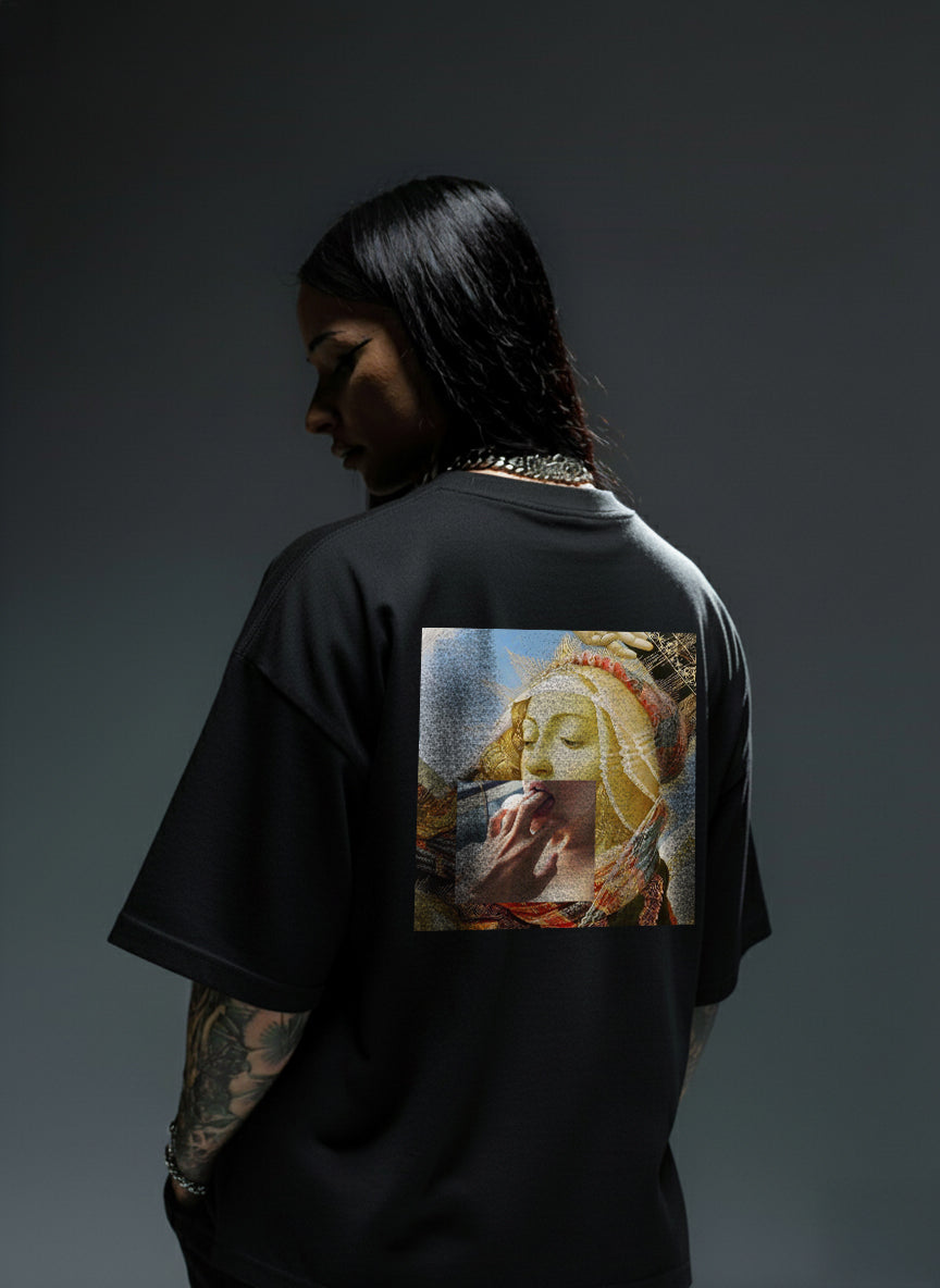 Saints Dont Save Me Oversized Tee
