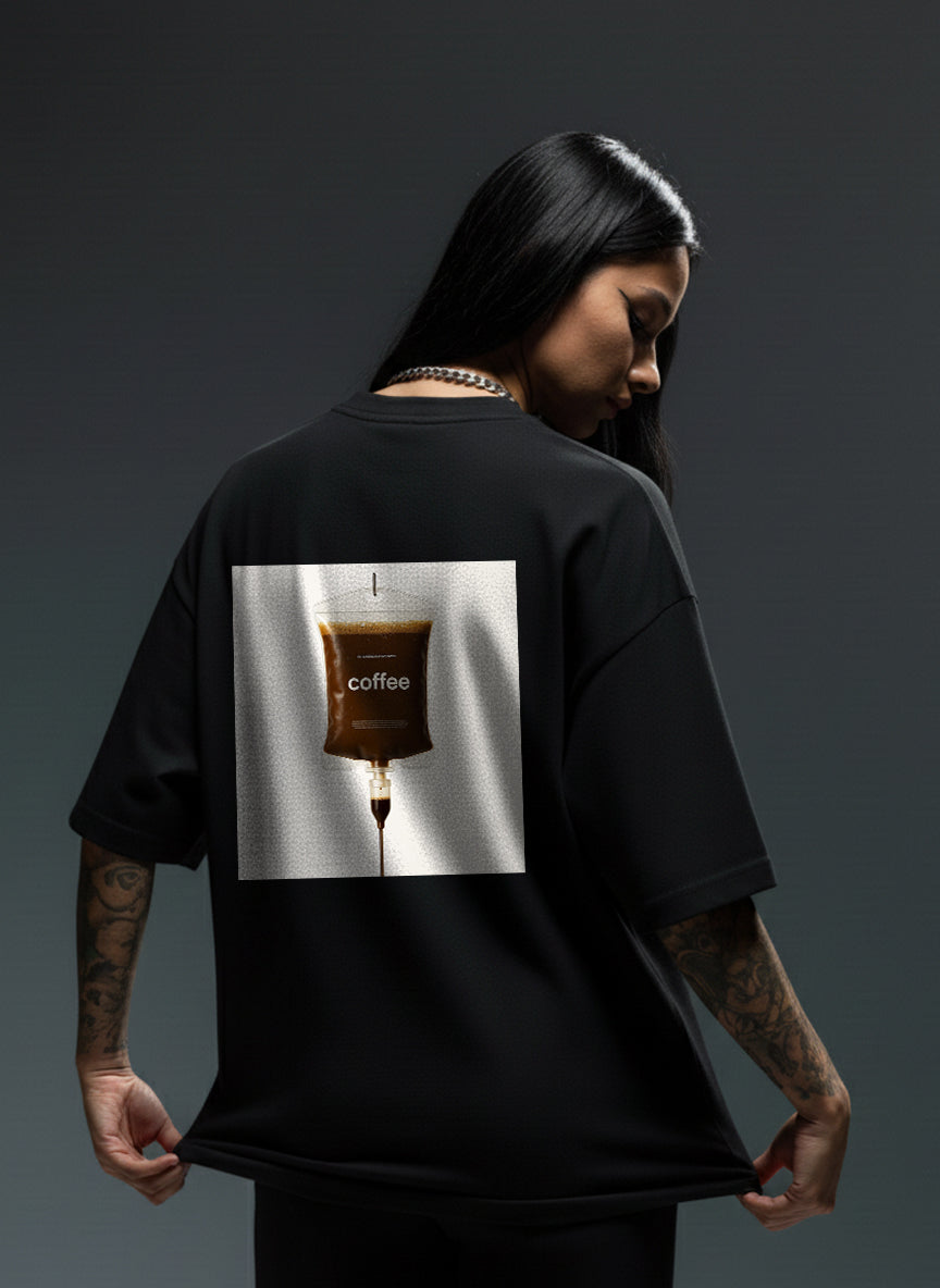 Coffee IV Drip Oversized Tee